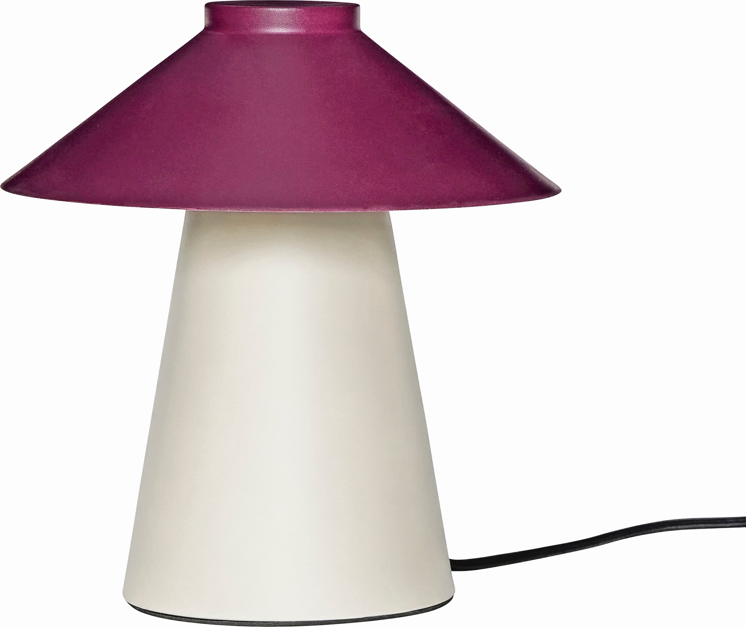 Lampa stołowa Chipper biało-burgundowa