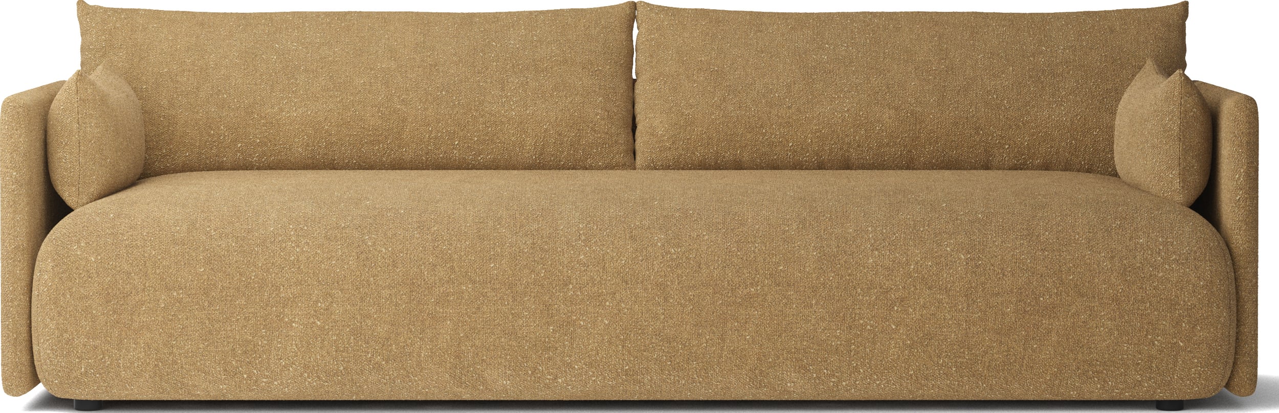 Sofa trzyosobowa Offset Bouclé żółta