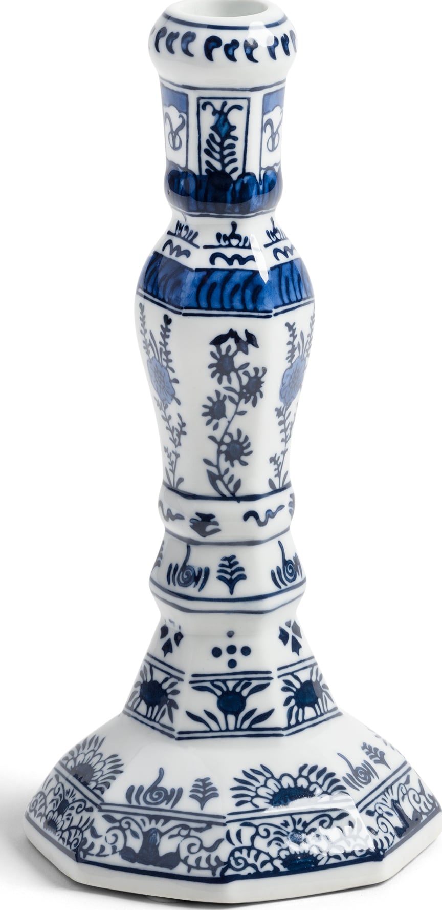 Świecznik na klasyczną świecę Delftware