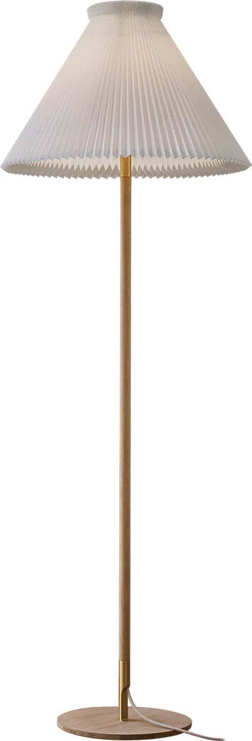 Lampa podłogowa LK 80 160 cm jasnobrązowa z papierowym kloszem