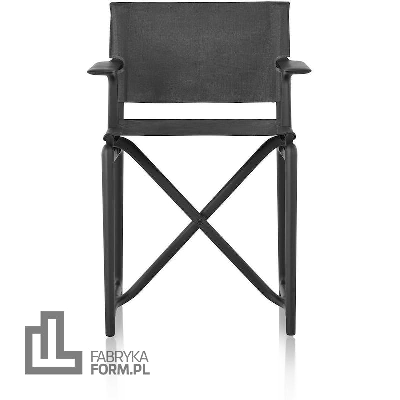 Krzesło Stanley czarna rama czarny materiał