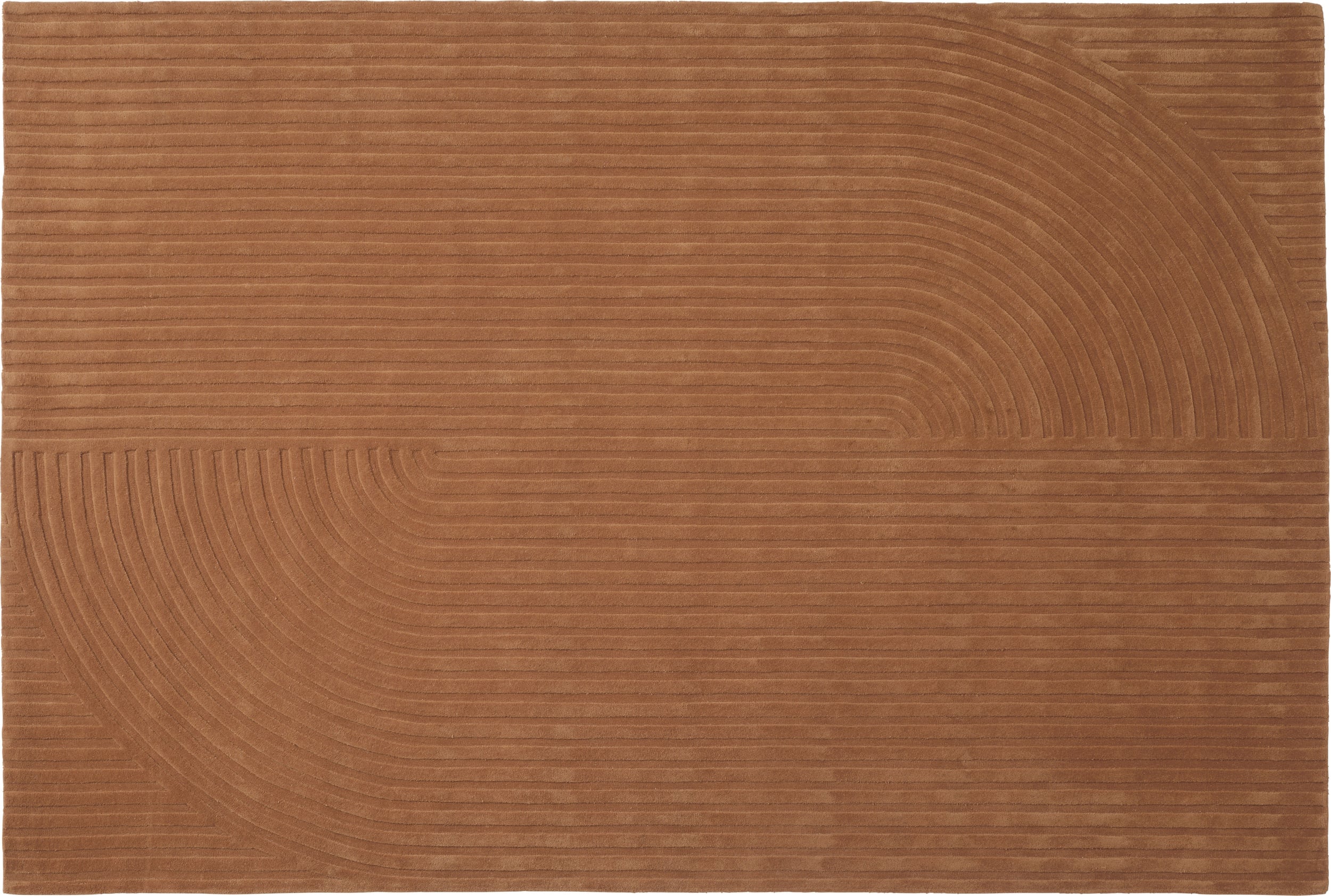 Dywan Relevo Quattro 200 x 300 cm ciemnopomarańczowy