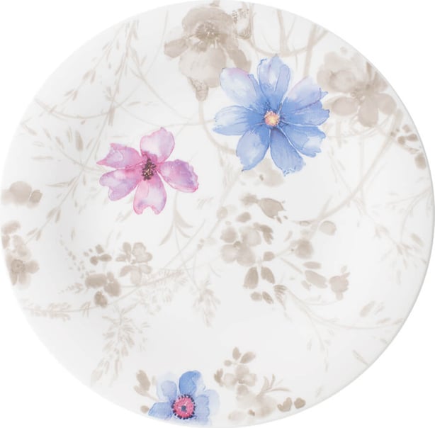 Talerz śniadaniowy Mariefleur Gris Basic pełny wzór 21 cm