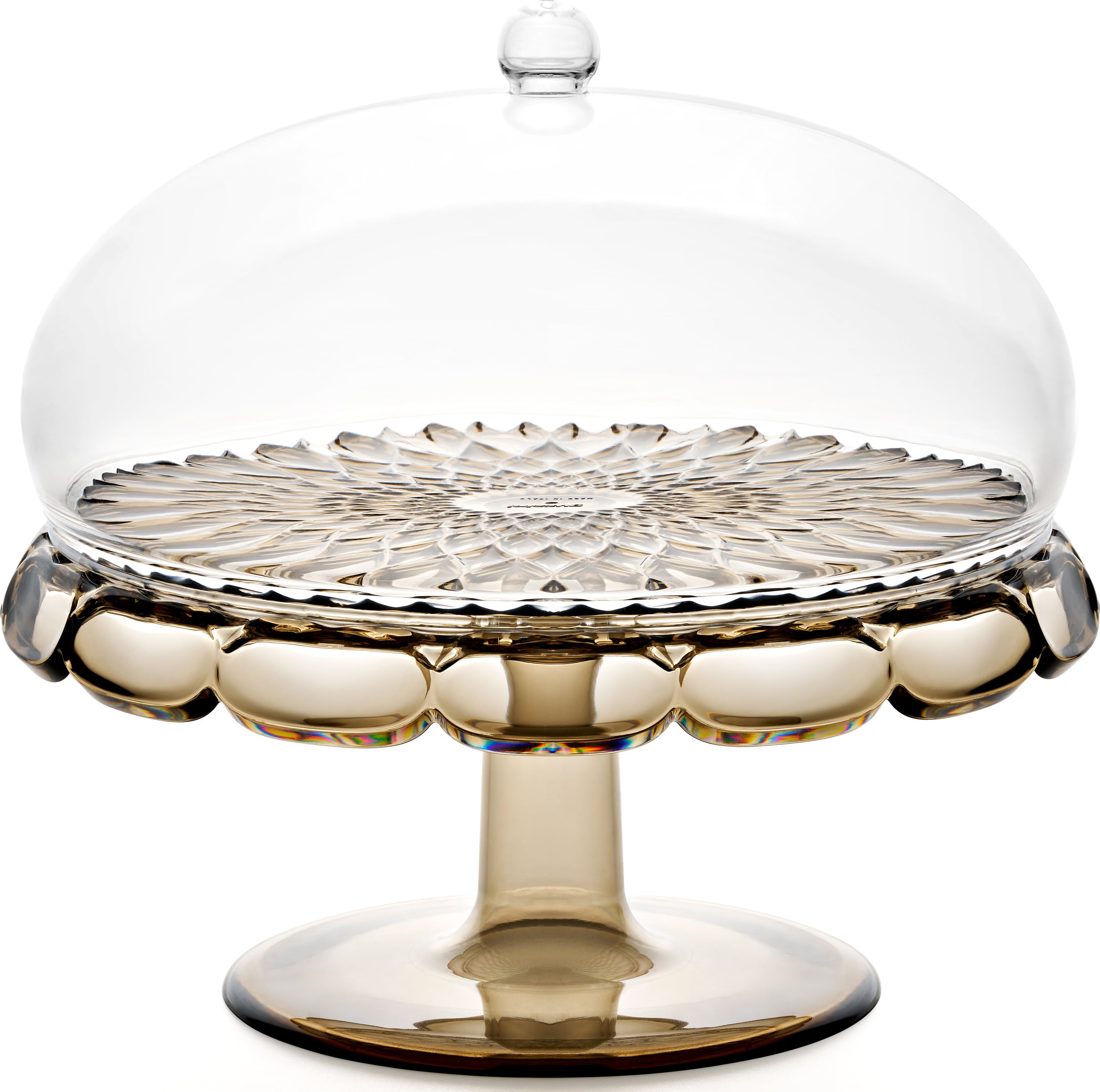 Patera na ciasto Vanity 27 7 cm przydymiona