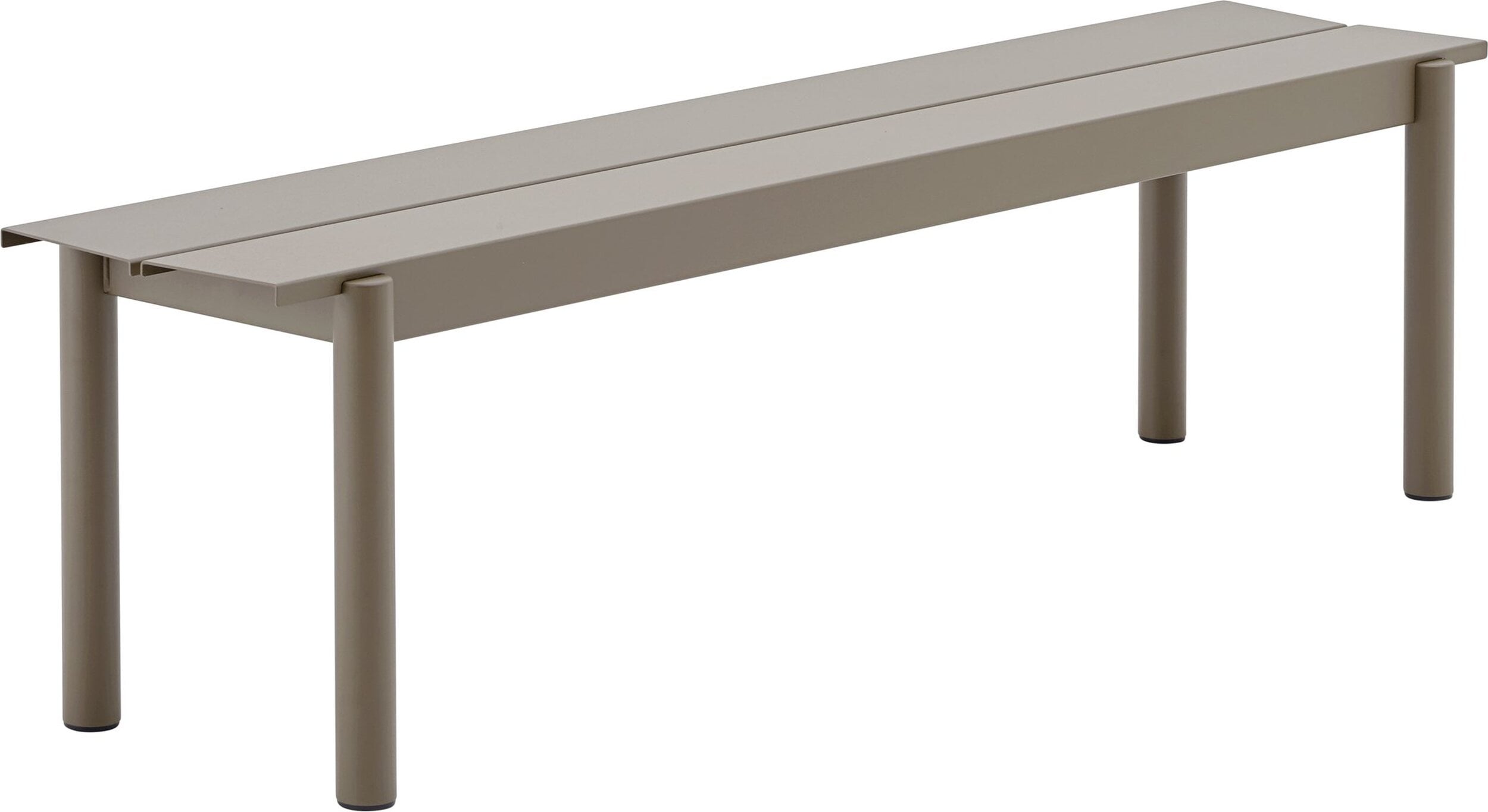 Ławka ogrodowa Linear 170 cm taupe