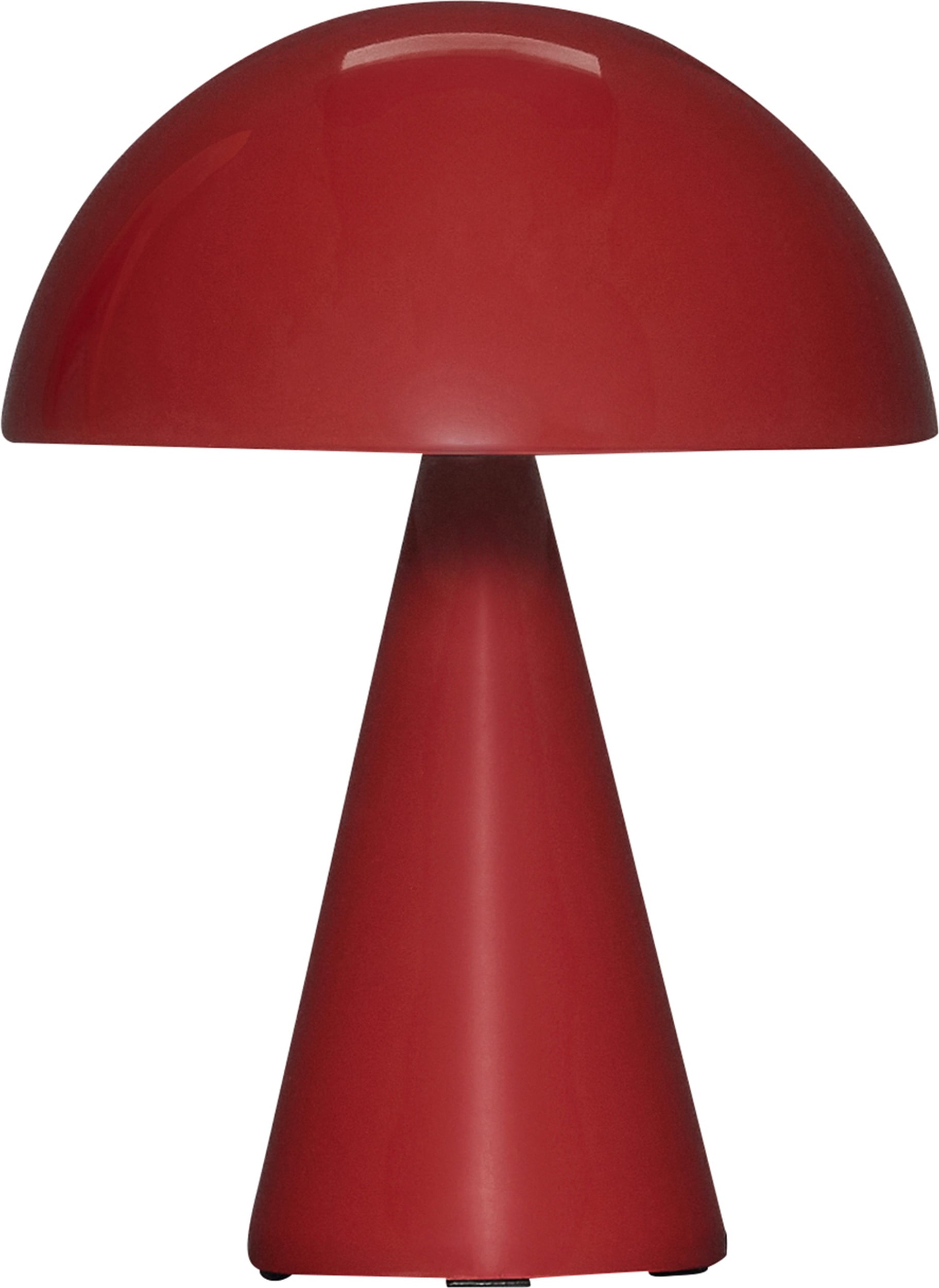 Lampa stołowa bezprzewodowa Mush 20 cm ciemnoczerwona