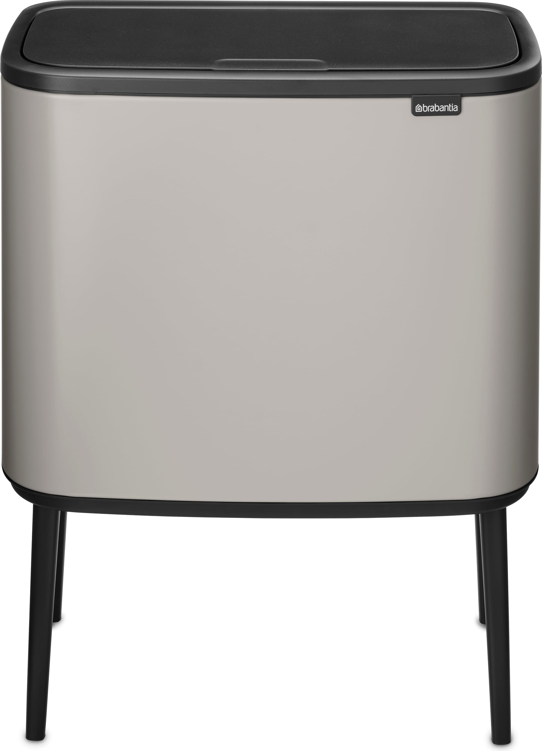 Kosz na śmieci Bo Touch Bin 11 l + 23 l srebrny