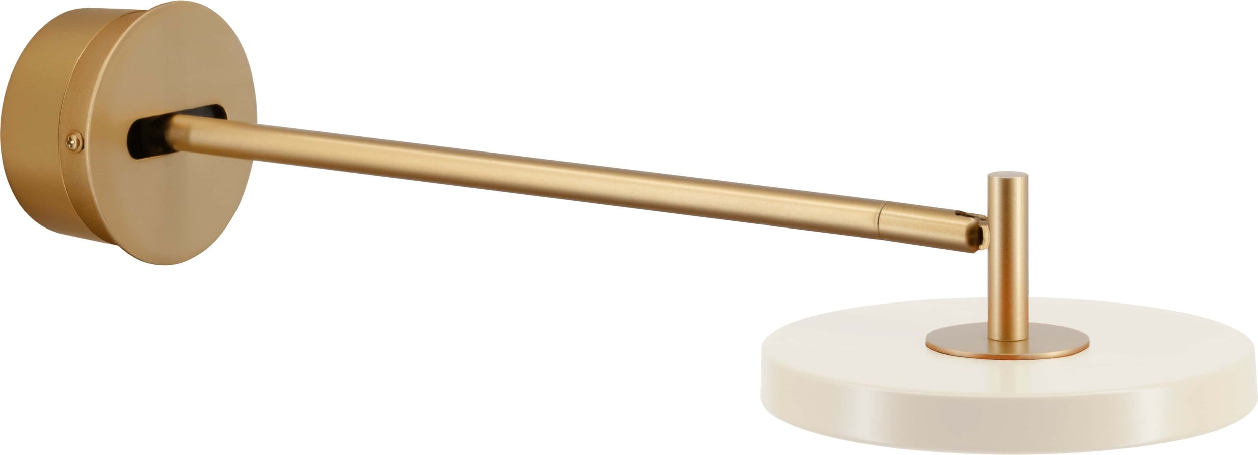 Kinkiet Asteria 44 6 cm perłowa biel z zawieszeniem ściennym