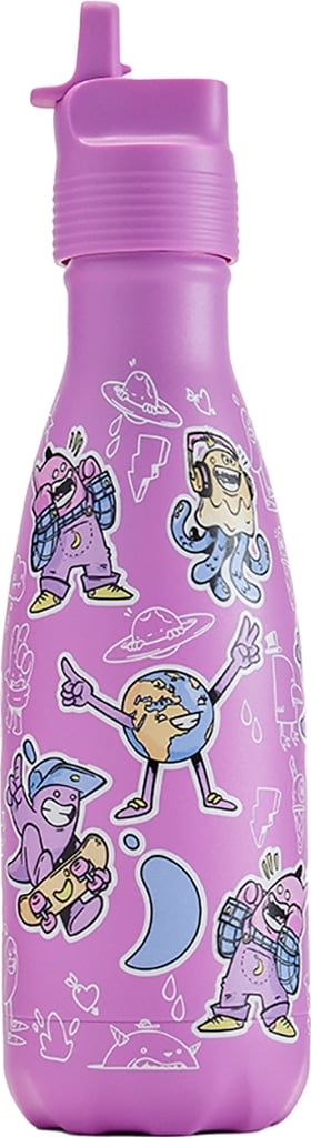 Butelka termiczna na zimne napoje Original Kids Crew 350 ml różowa