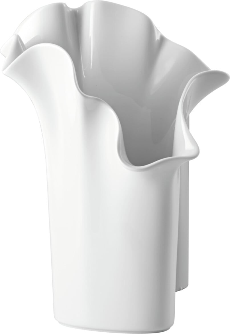 Wazon Asym 30 cm biały