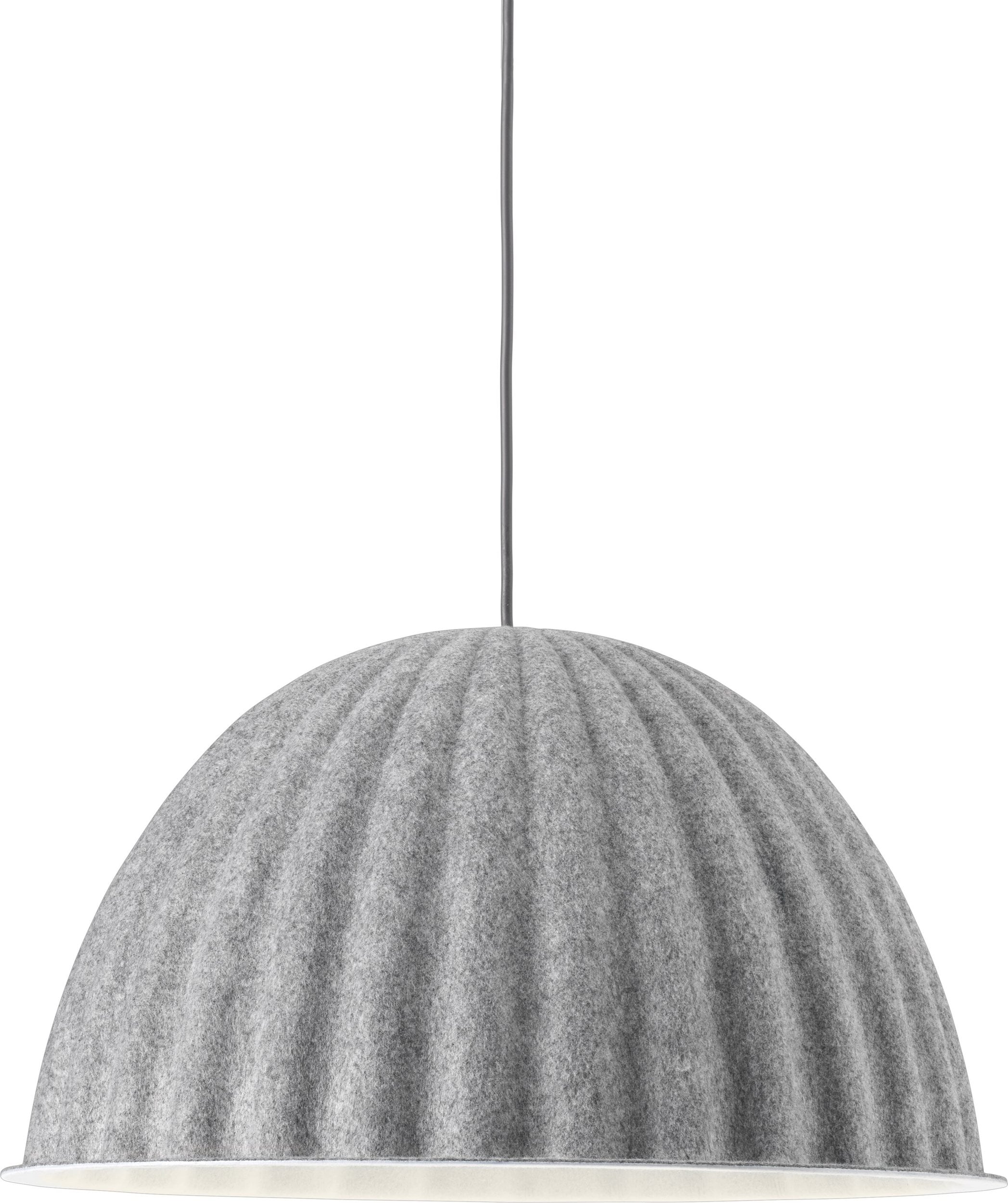 Lampa wisząca Under The Bell 55 cm szara