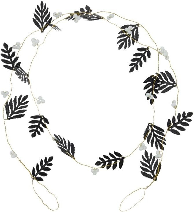 Girlanda Leaf 150 cm czarna
