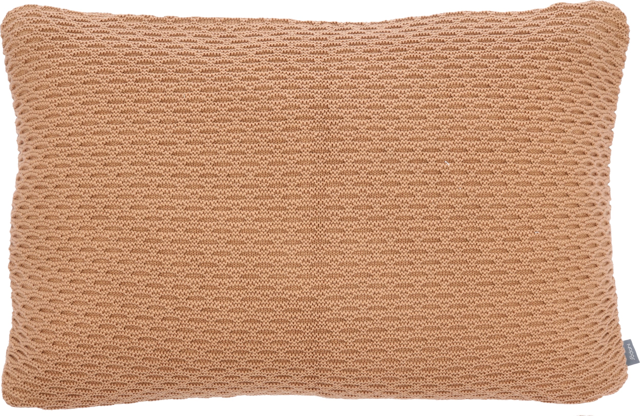 Poszewka dekoracyjna Wave Knit 40 x 60 cm karmelowa