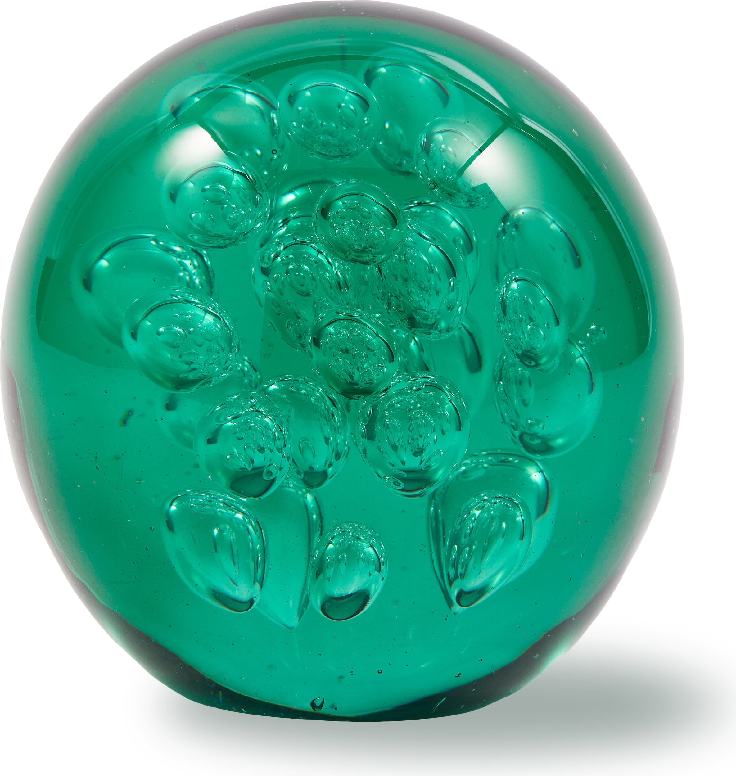 Dekoracja szklana Bubble Glass Ball 12 cm zielona