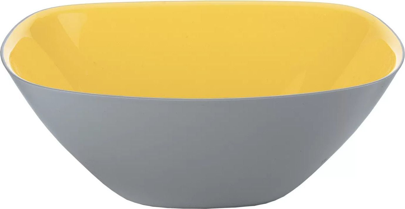 Miska Vintage 20 cm żółto-szara