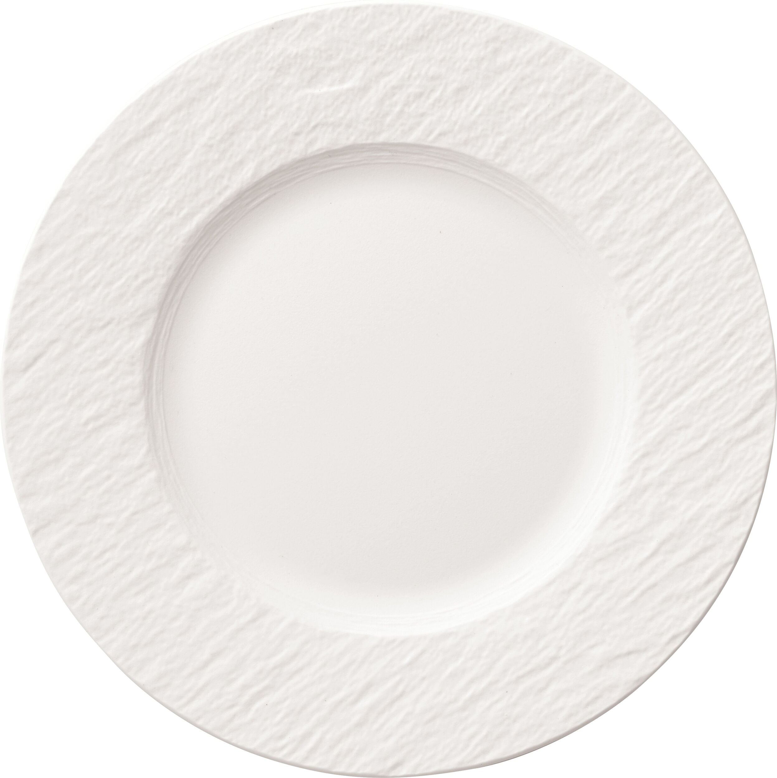 Talerz śniadaniowy Manufacture Rock Blanc 22 cm z wgłębieniem