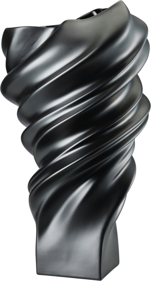 Wazon Squall 32 cm czarny mat