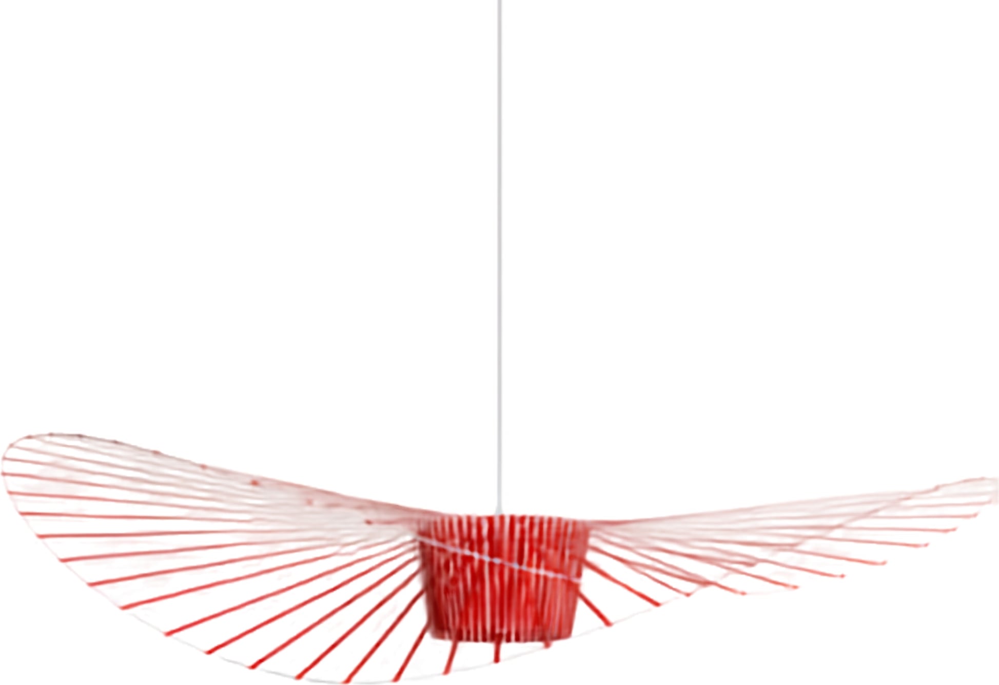 Lampa wisząca Vertigo 110 cm czerwona kabel 10m