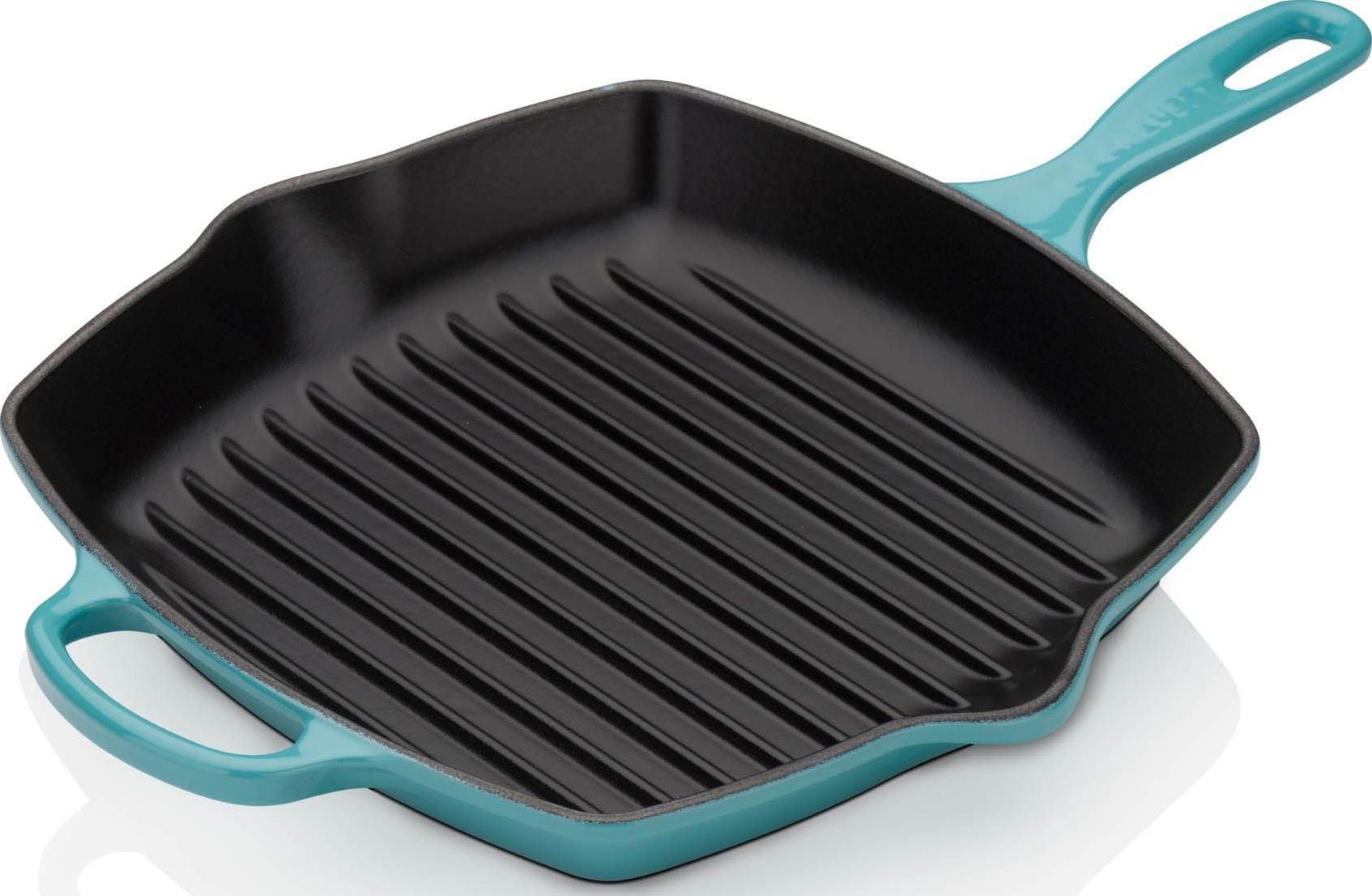 Patelnia grillowa Signature kwadratowa 26 cm lazurowa