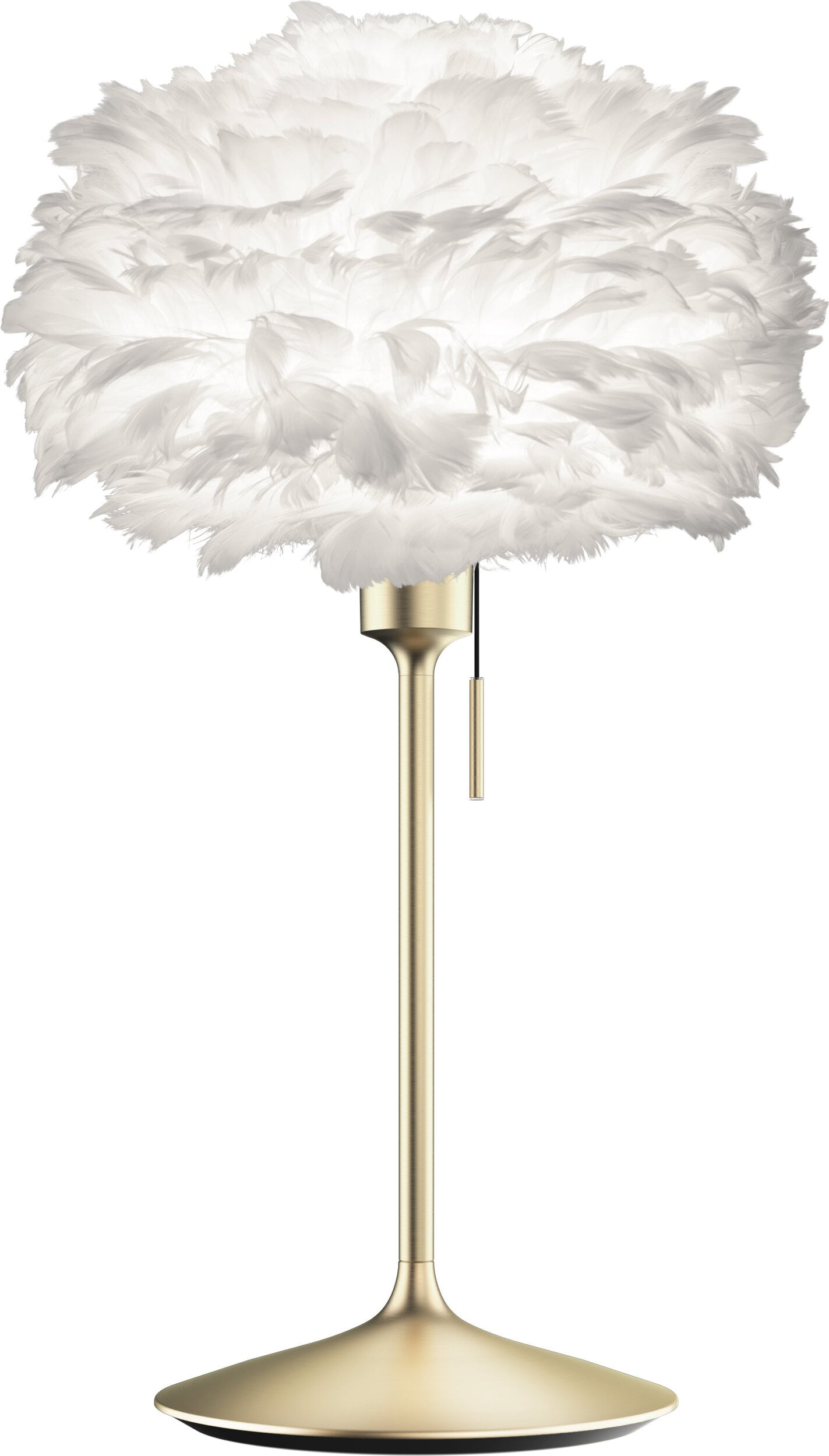 Lampa stołowa Eos 35 cm biała ze złotą podstawą