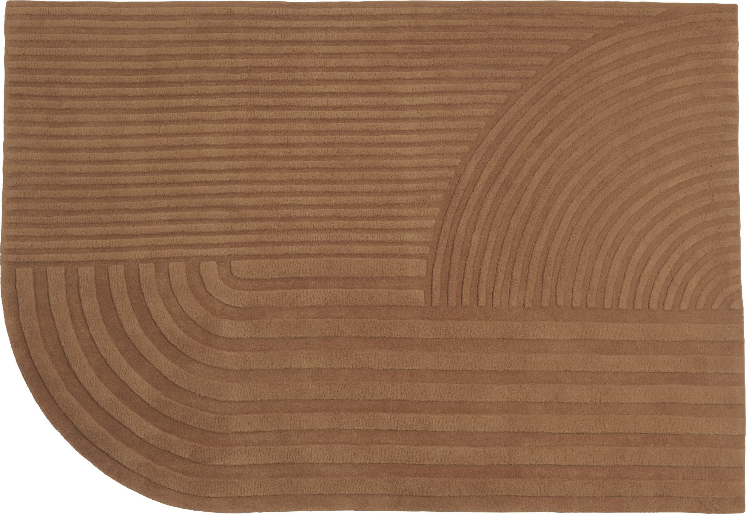 Dywan Relevo 170 x 240 cm pomarańczowy
