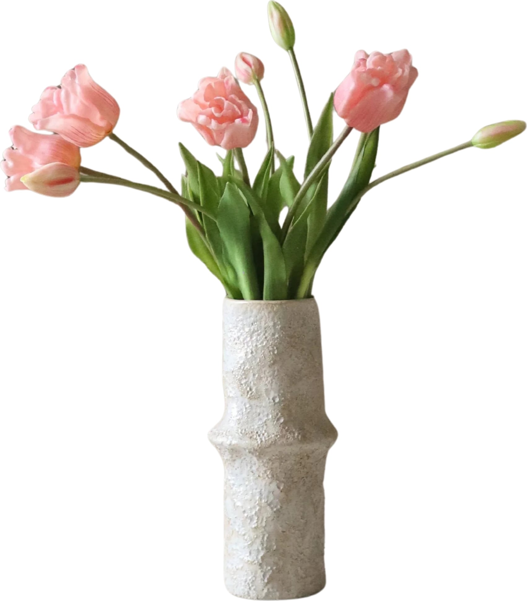 Kwiaty sztuczne bukiet Botane tulipany 44 cm różowe