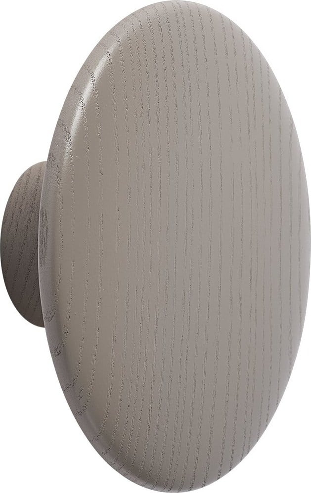 Haczyk ścienny Dots Wood 9 cm taupe