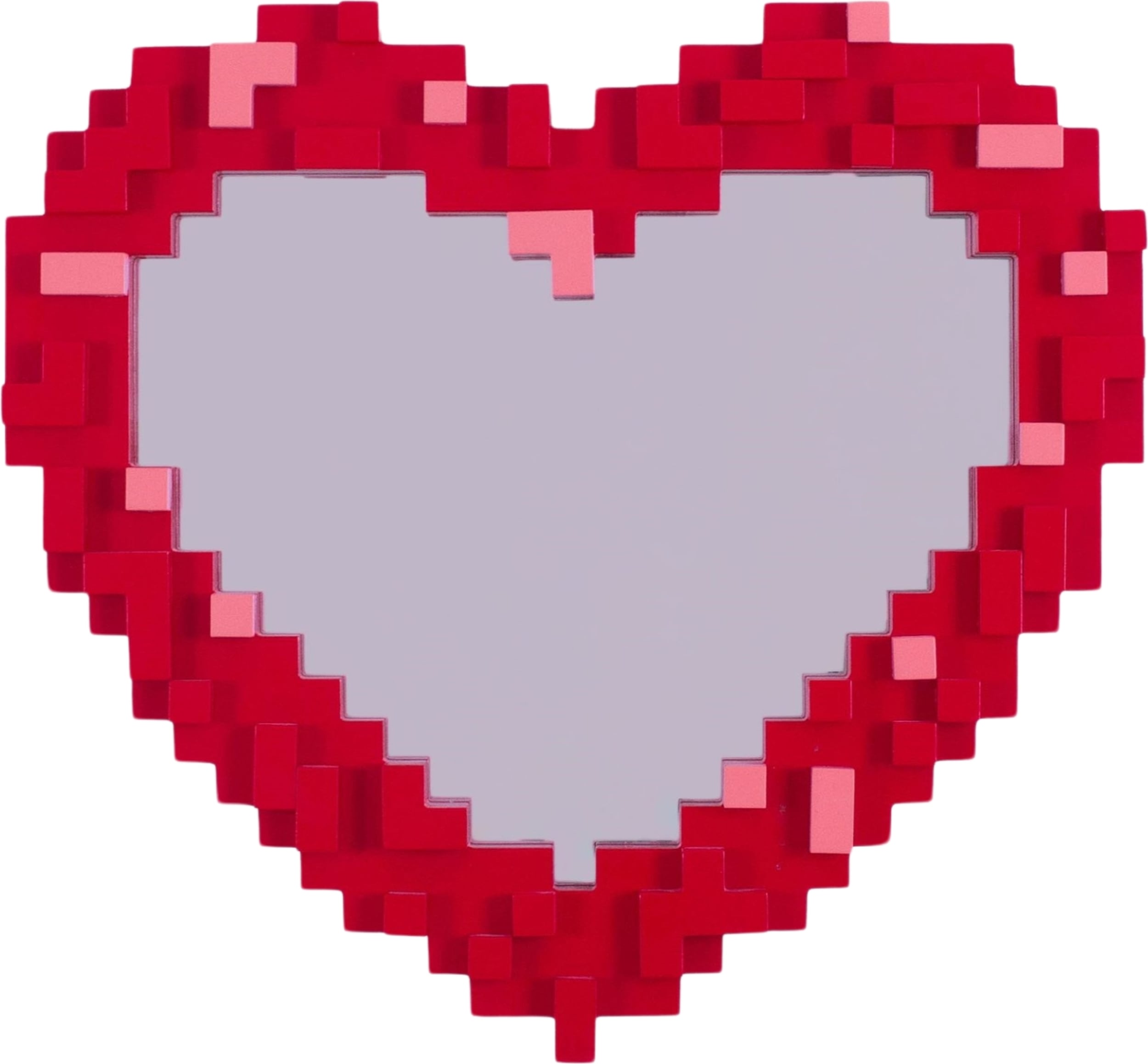Lustro ścienne Pixel Heart