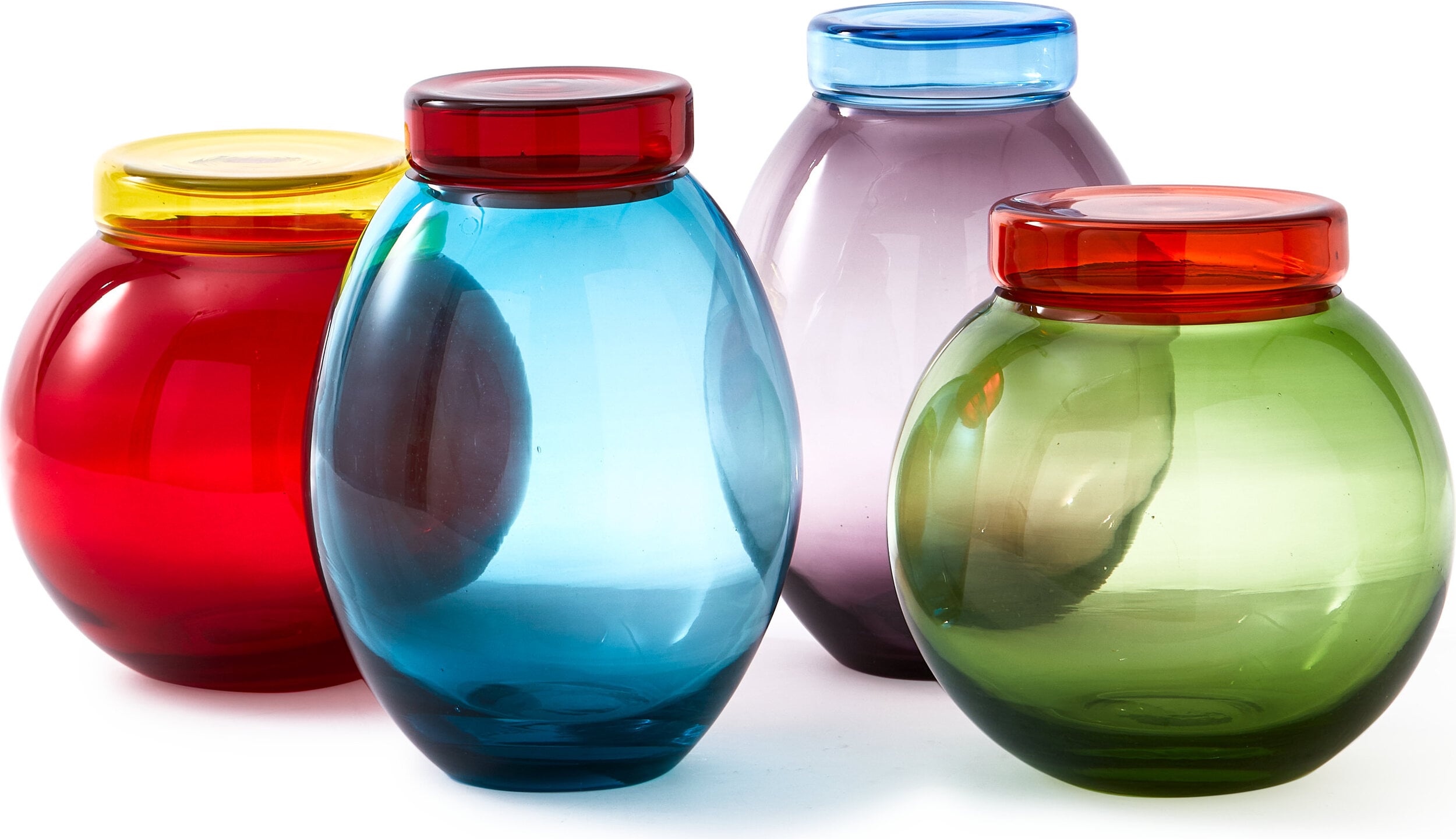 Pojemniki do przechowywania Caps and Jars 4 szt.