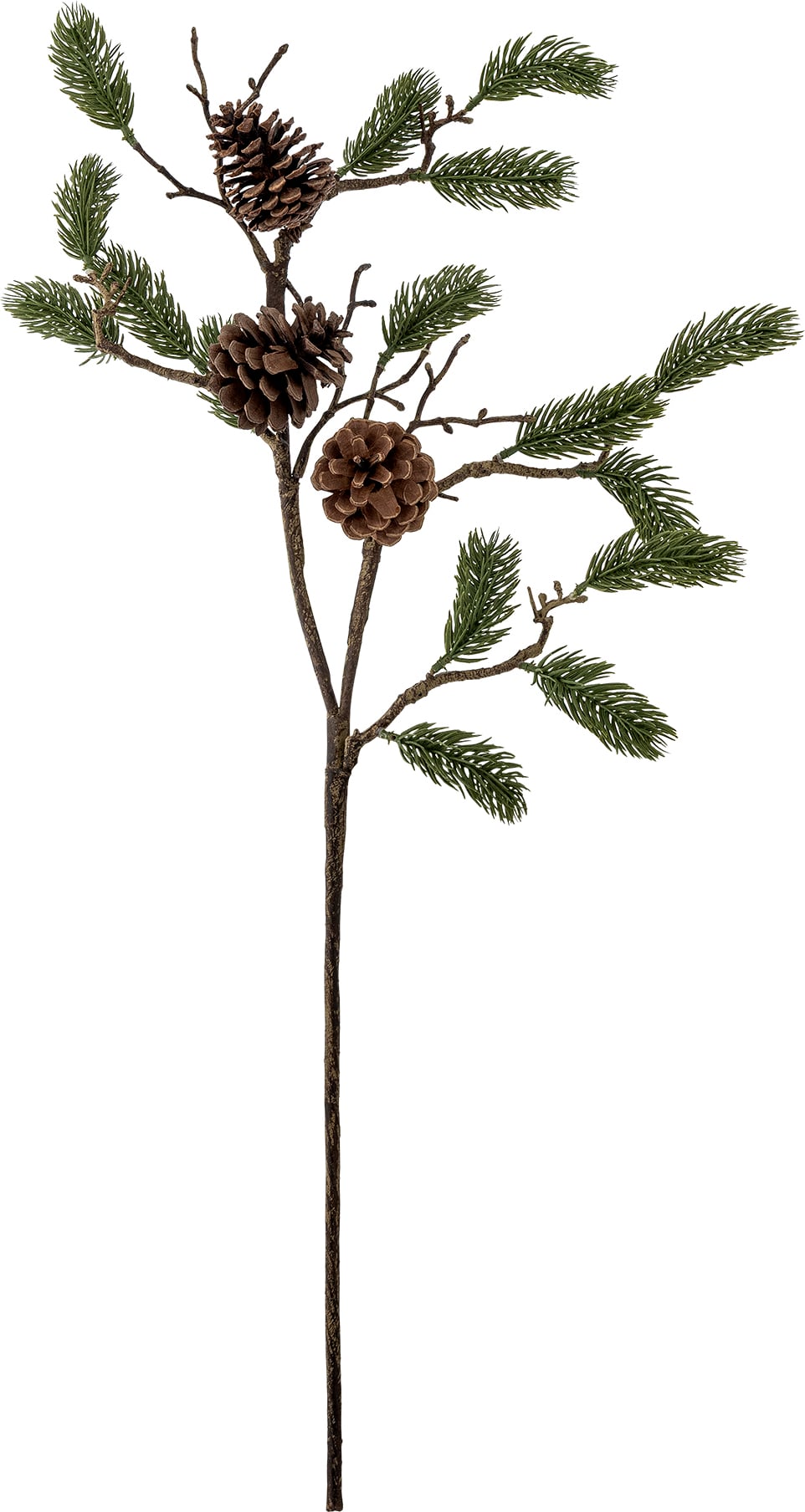 Gałązka sztuczna Pine szyszki 73 cm zielona