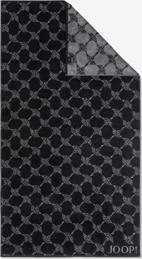Ręcznik kąpielowy Classic Cornflower 80 x 150 cm czarny