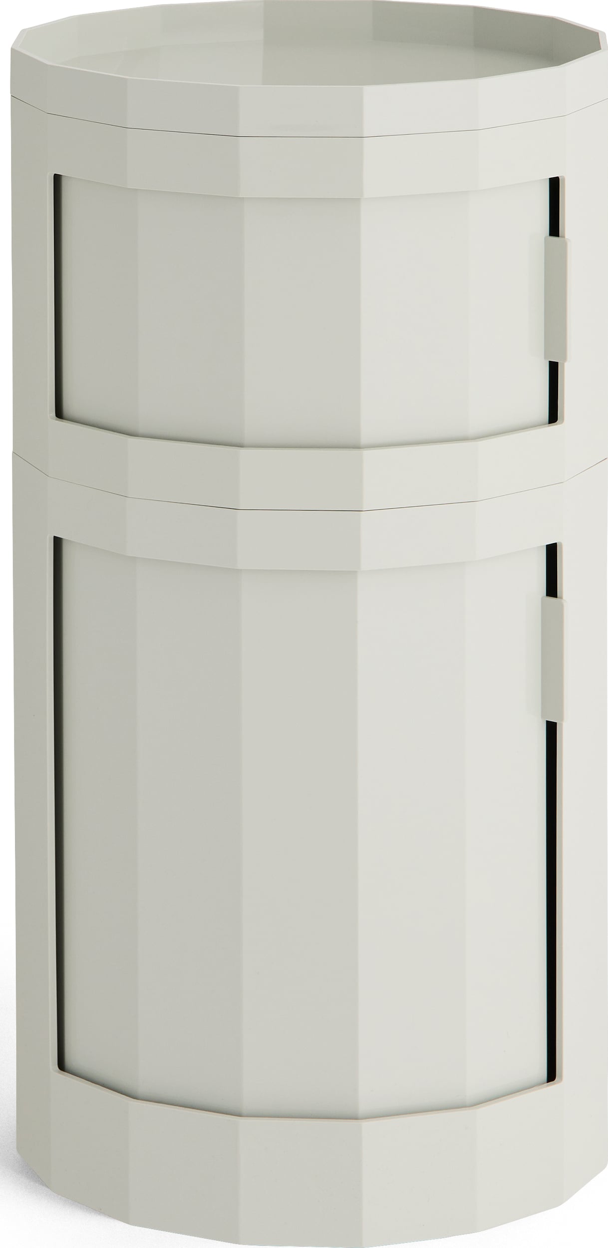 Szafka dwudrzwiowa Facet 71 cm jasnoszara