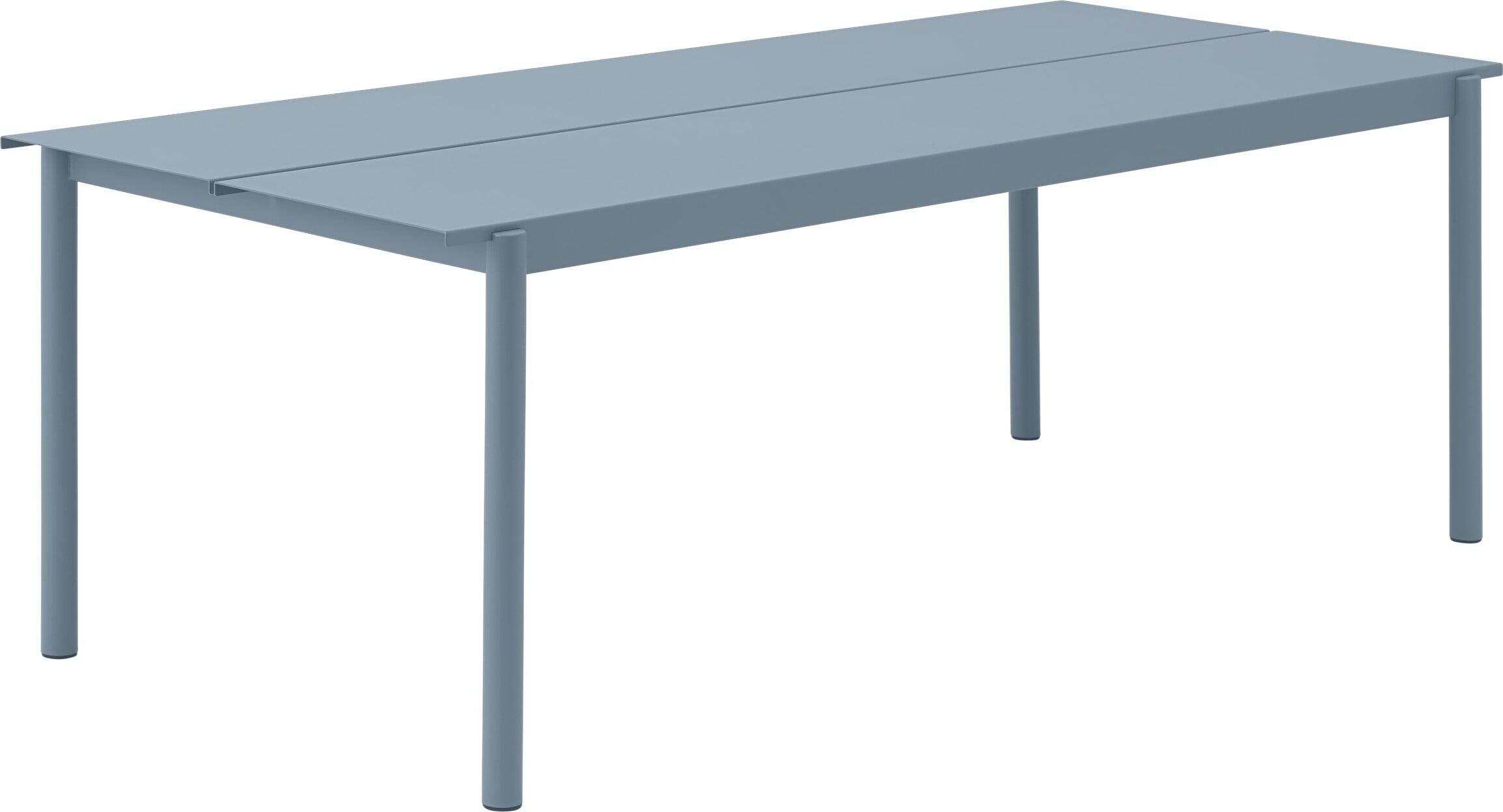 Stół Linear 220 x 90 cm zgaszony błękit