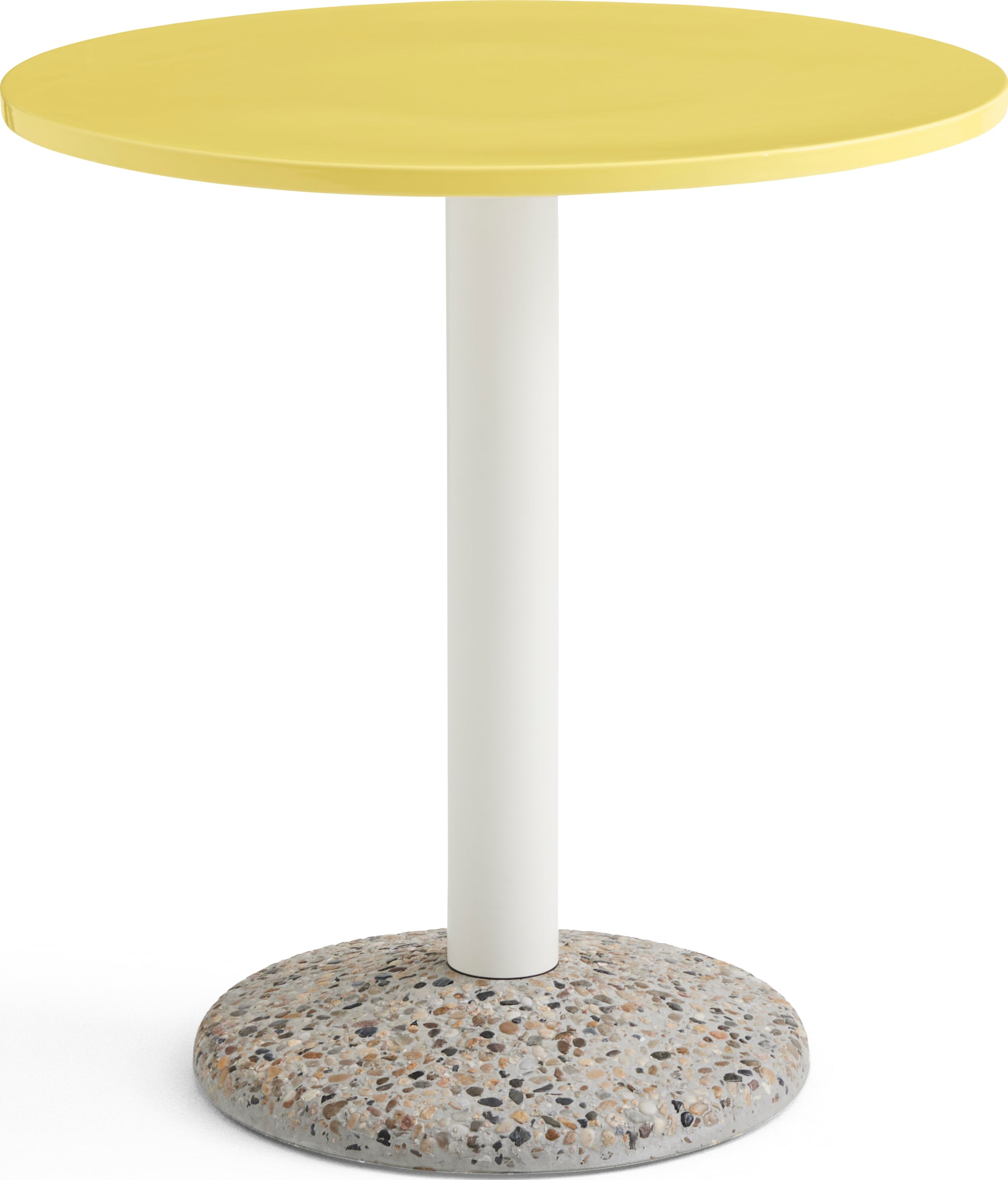 Stół ogrodowy Ceramic 70 cm żółty