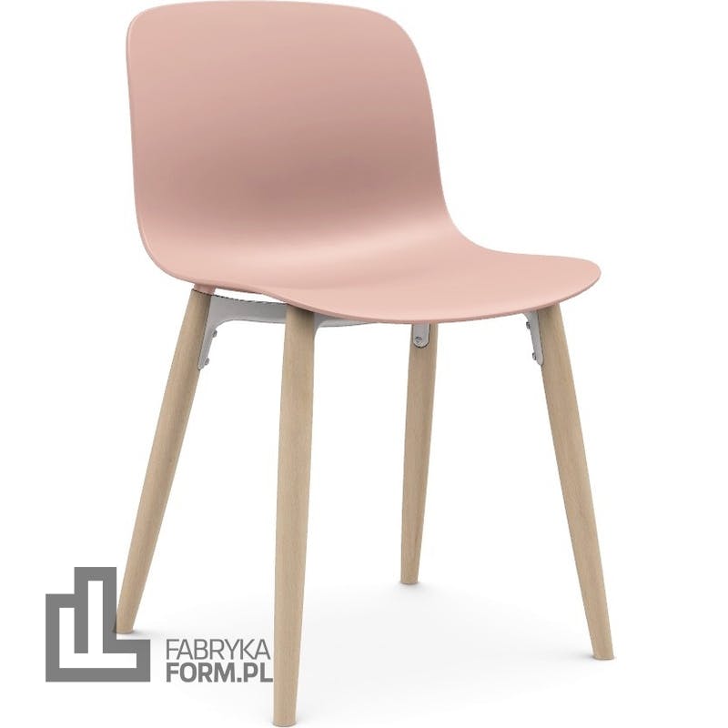 Krzesło Troy różowe nogi jesion