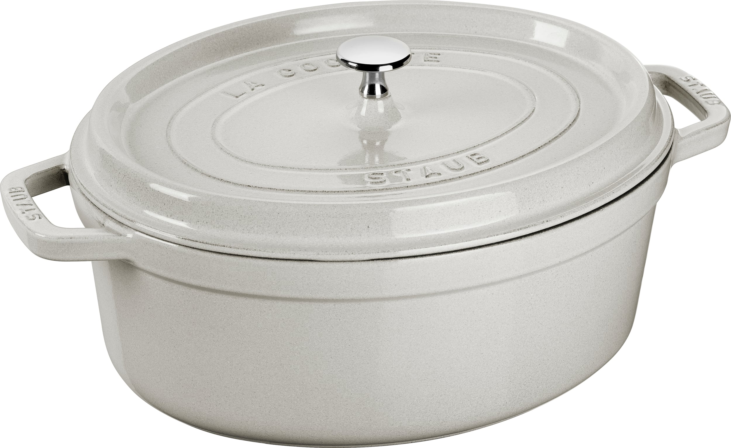Garnek La Cocotte owalny 5 5 l biała trufla żeliwny