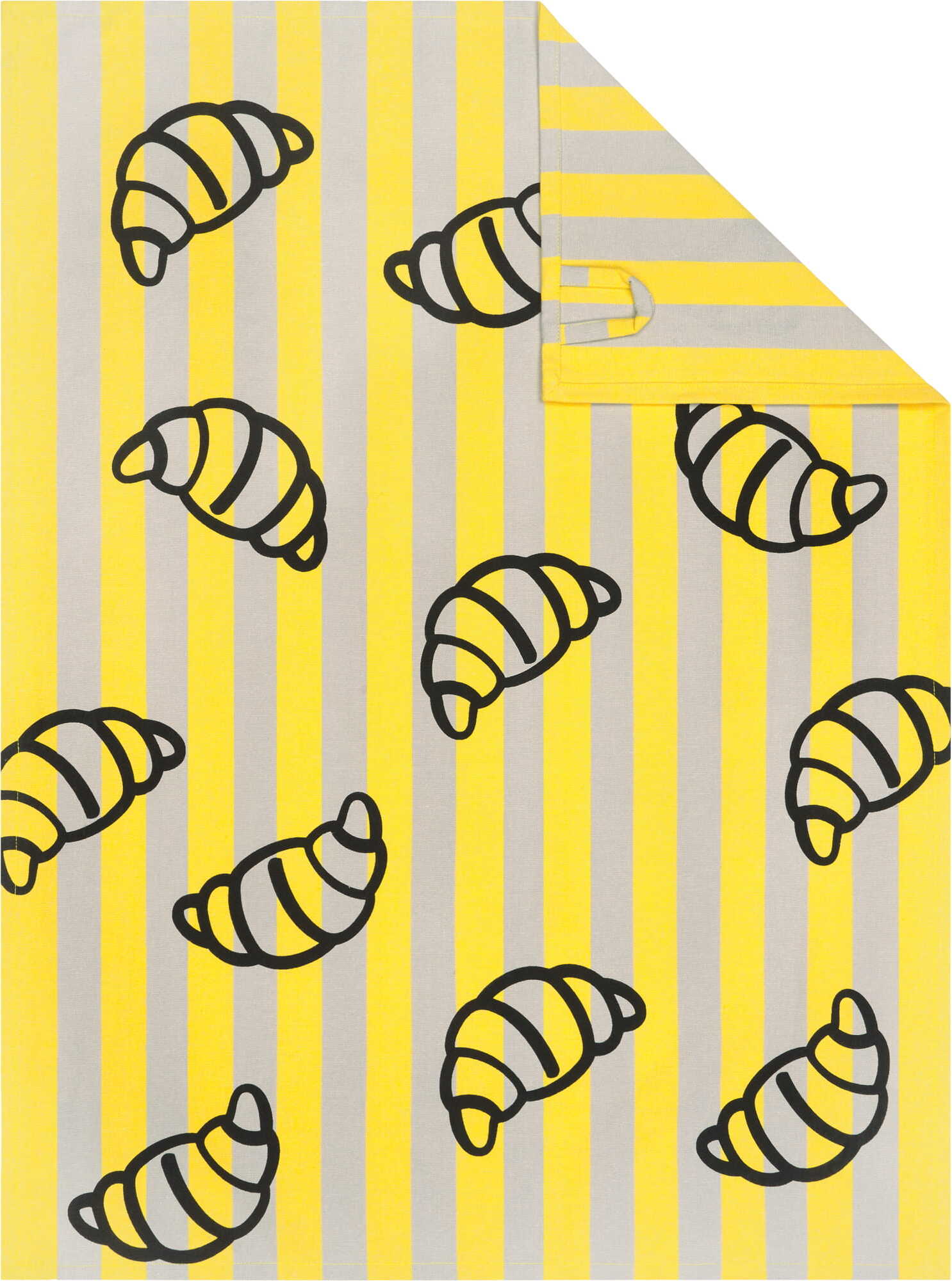Ścierka kuchenna Prints & Stripes z printem croissanty