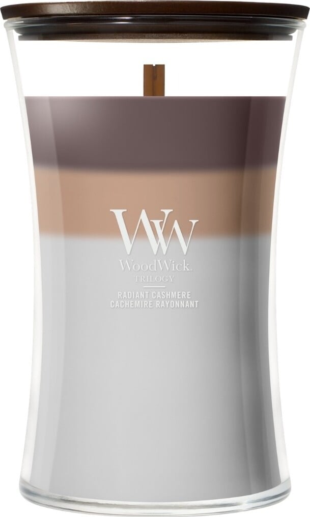 Świeca WoodWick Trilogy Radiant Cashmere duża