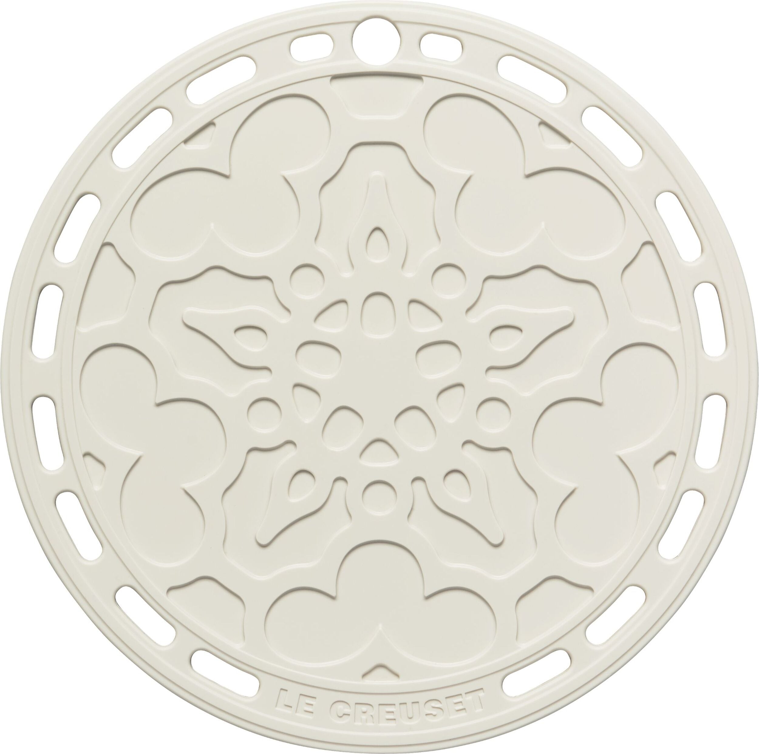 Podstawka pod gorące naczynia Le Creuset z wzorem 20 cm beżowa