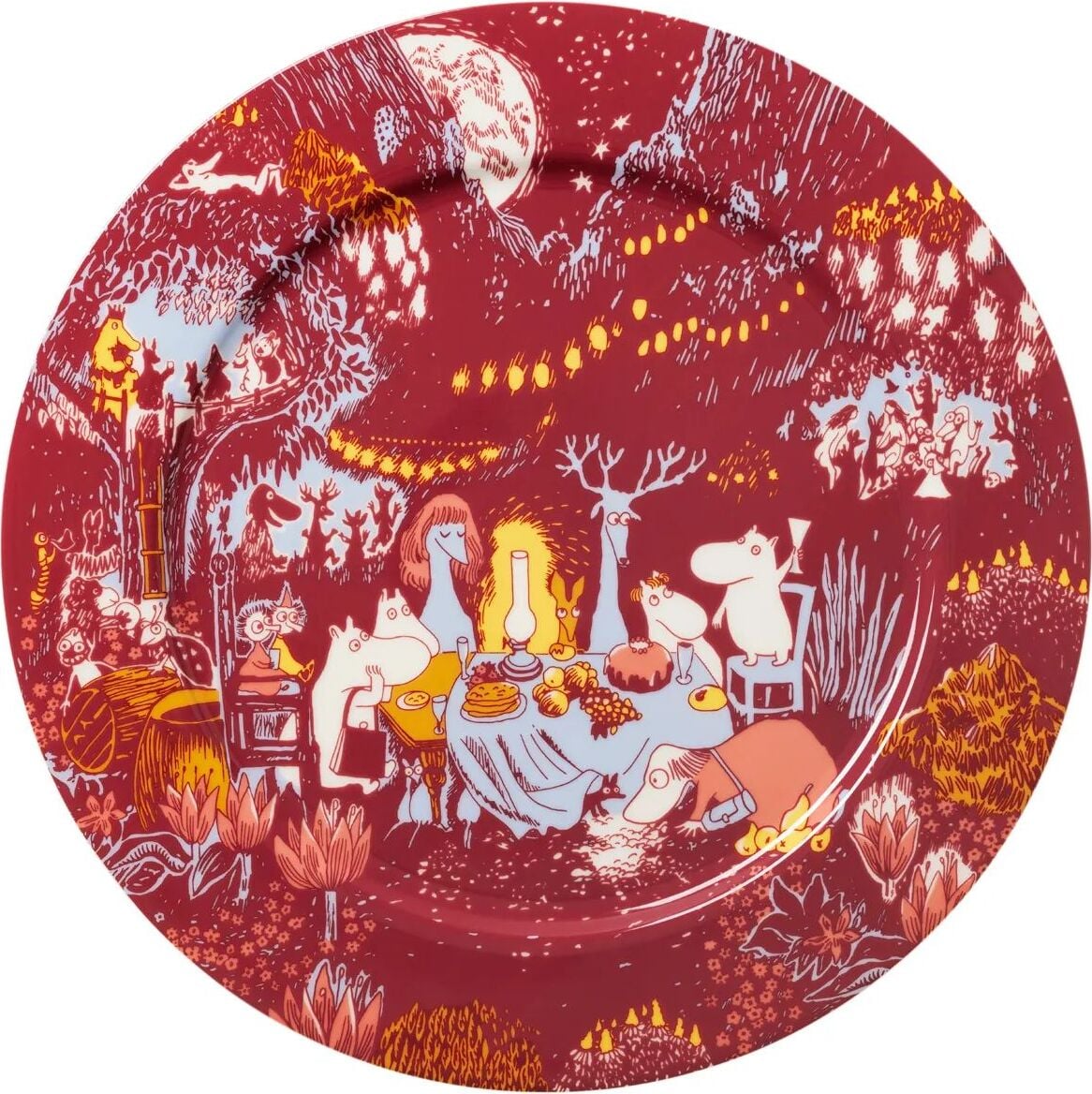 Talerz do serwowania Arabia Finland Muminki Festive Moments 30 cm