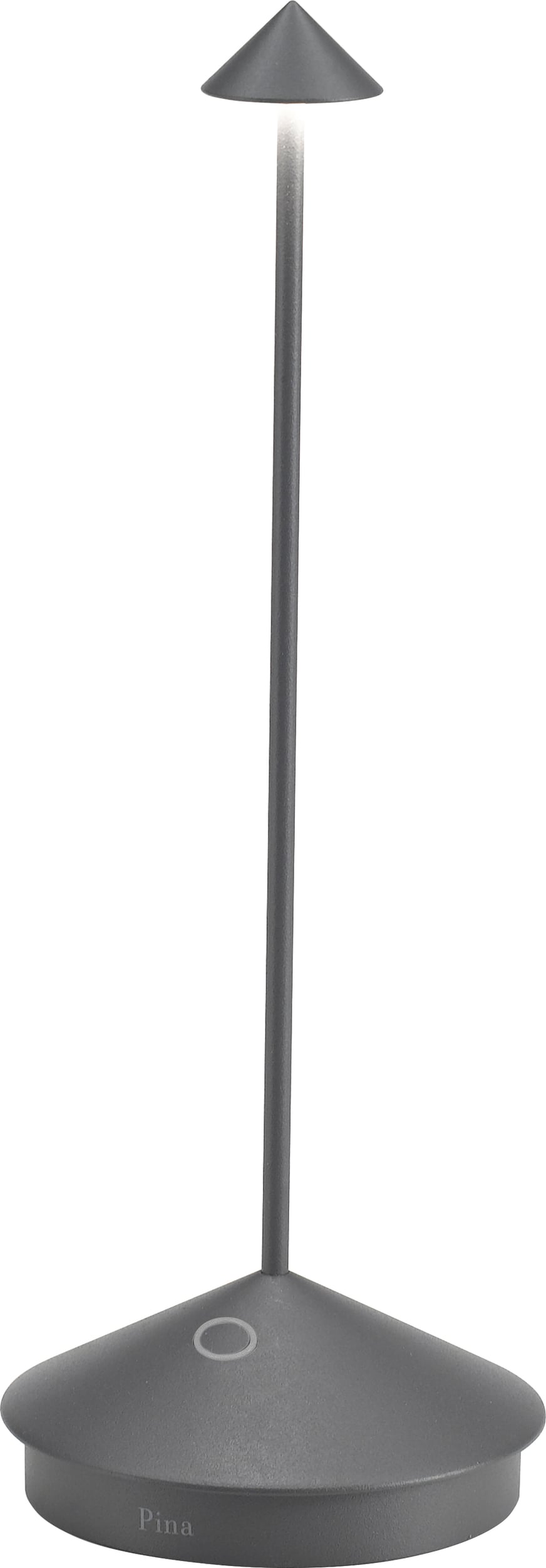 Lampa stołowa Pina Pro ciemnoszara z regulacją temperatury barwowej światła