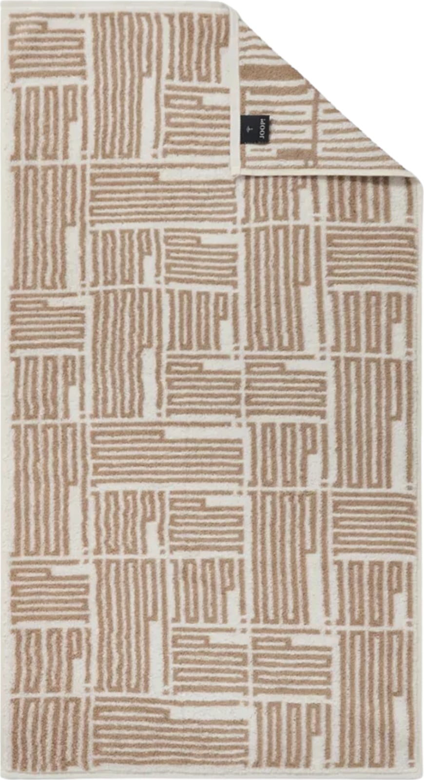 Ręcznik kąpielowy Bars Allover 80 x 150 cm kremowy