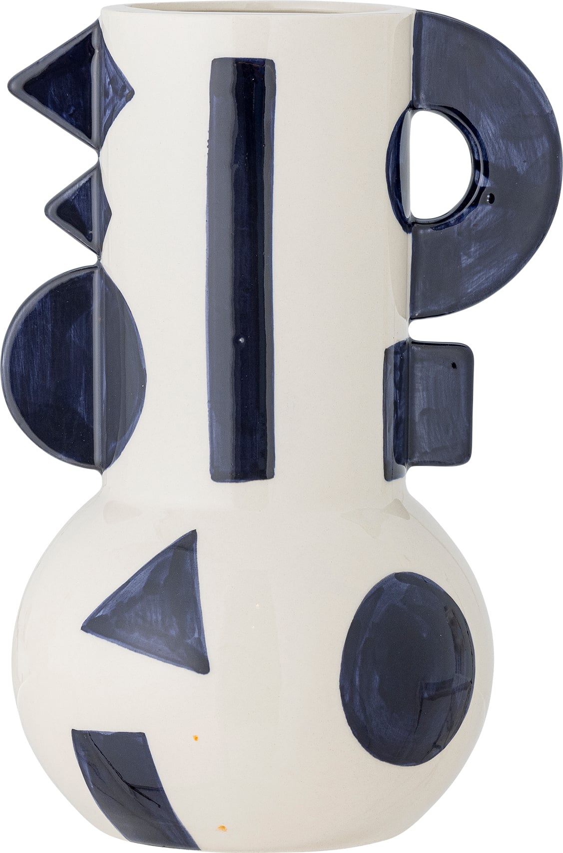 Wazon Graphica 24 cm biało-niebieski