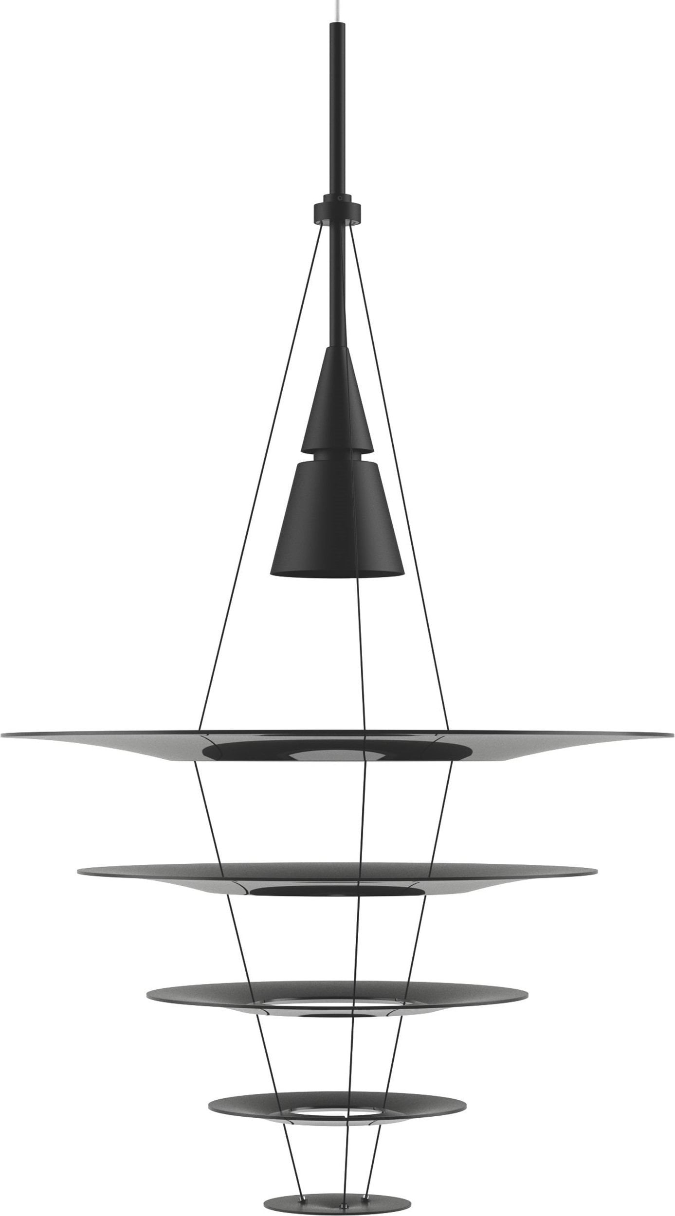 Lampa wisząca Enigma 54 5 cm czarna