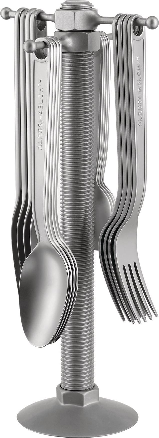 Komplet sztućców Alessi ze stojakiem 17 el.