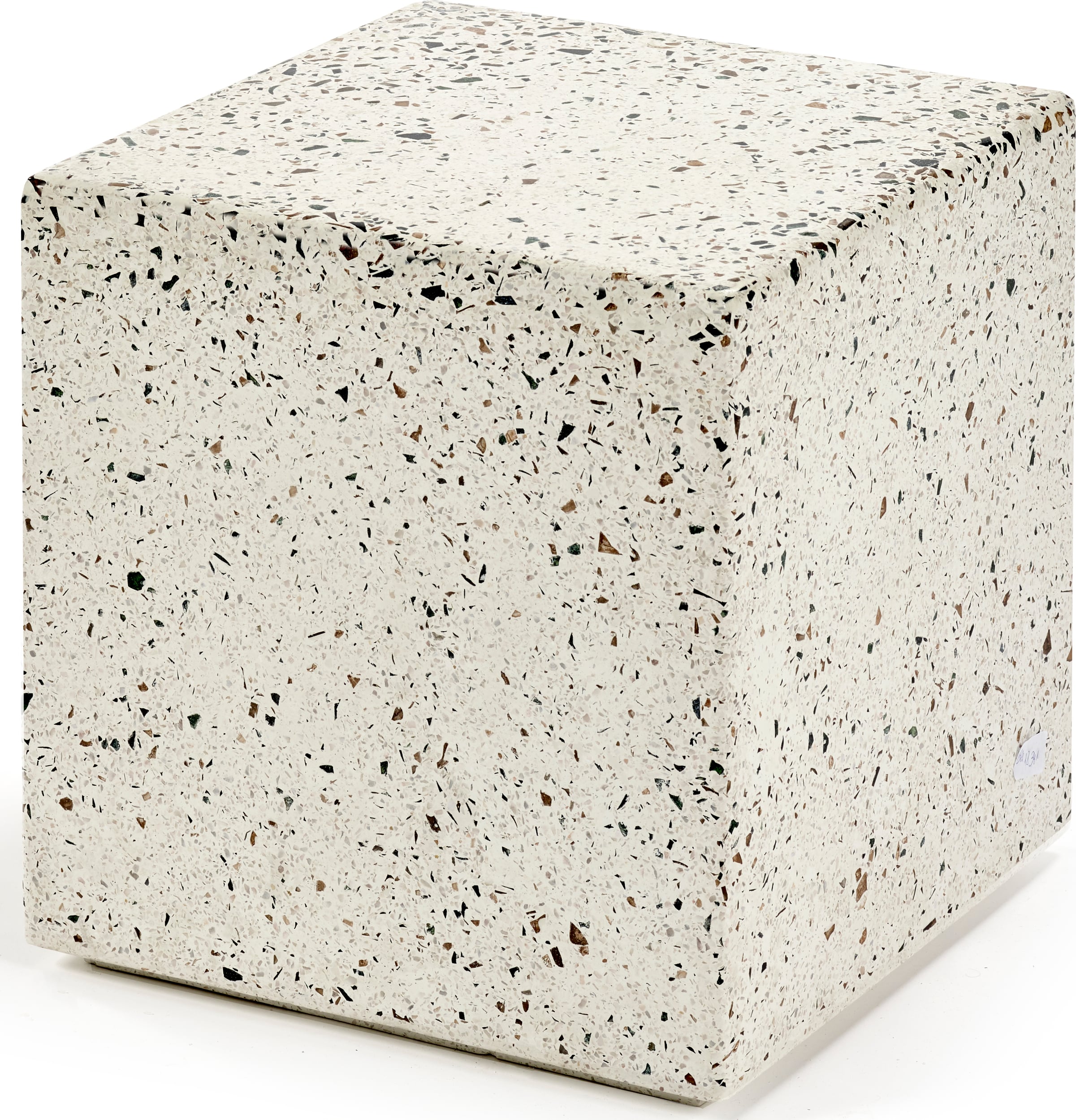 Stolik boczny Pawn Terrazzo 40 x 40 cm