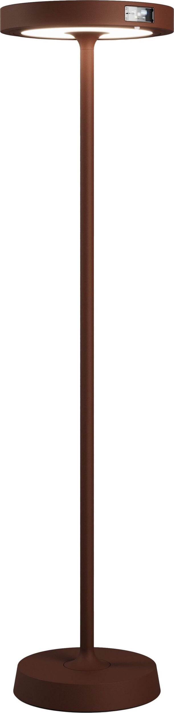 Lampa solarna z regulacją wysokości Barbell brązowa