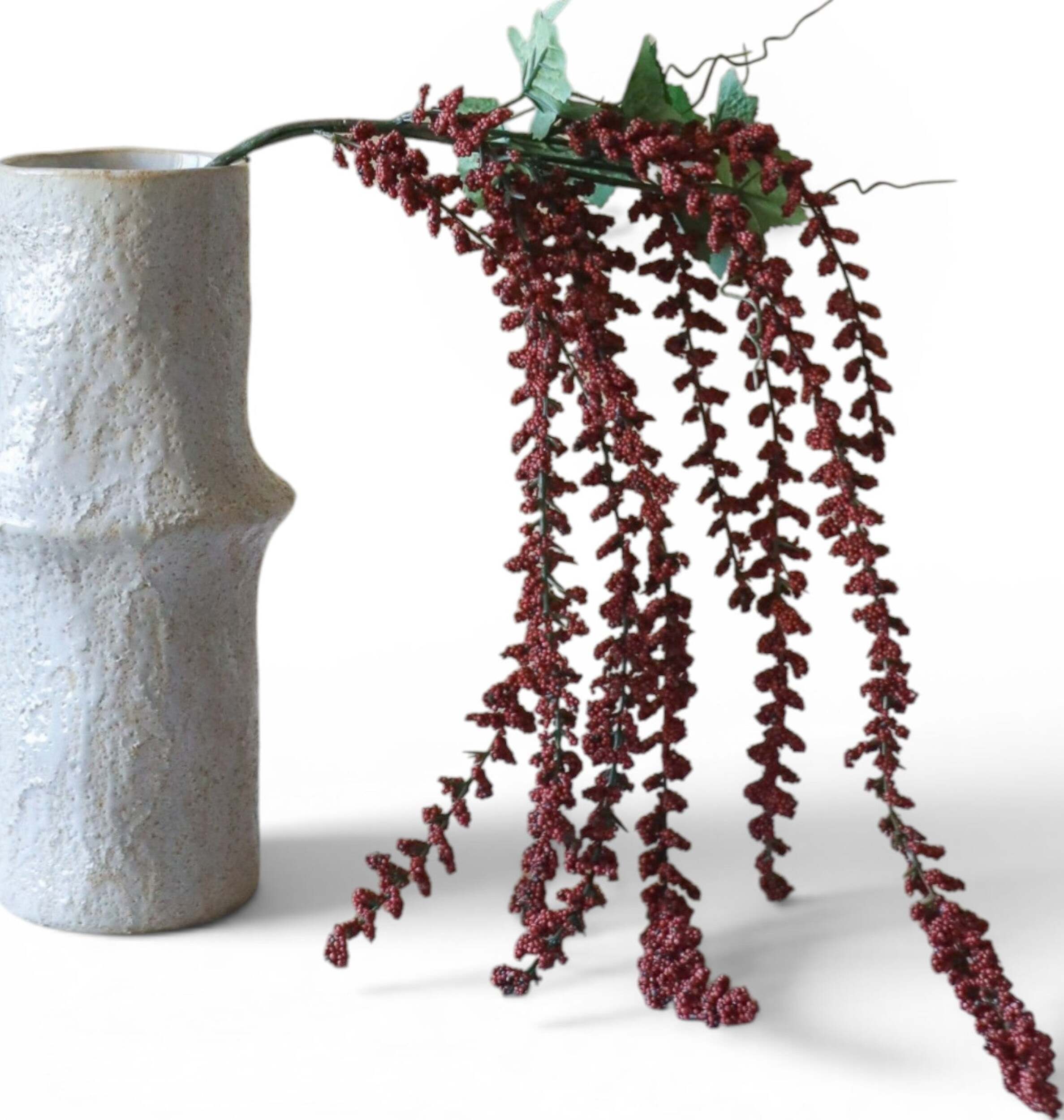 Kwiat sztuczny Botane amarantus 106 cm czerwony kiściasty