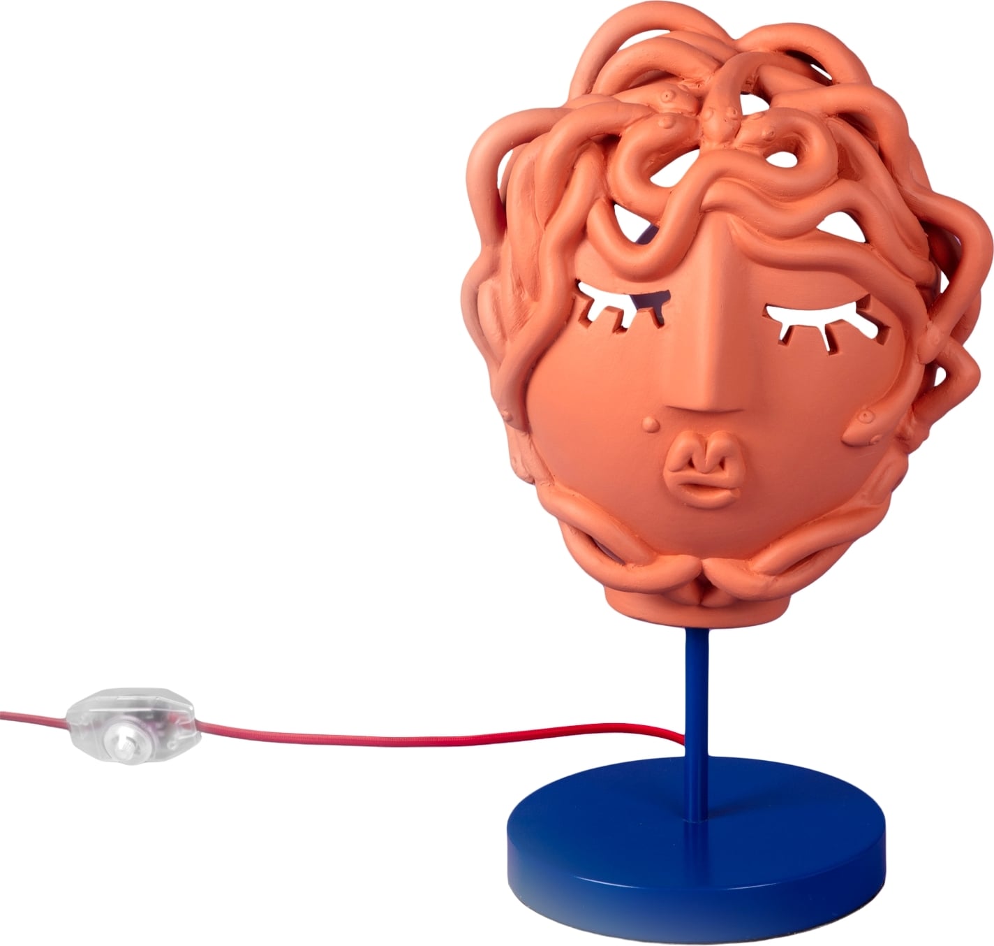 Lampa stołowa Magna Graecia 2.0 Medusa Mask z terakoty