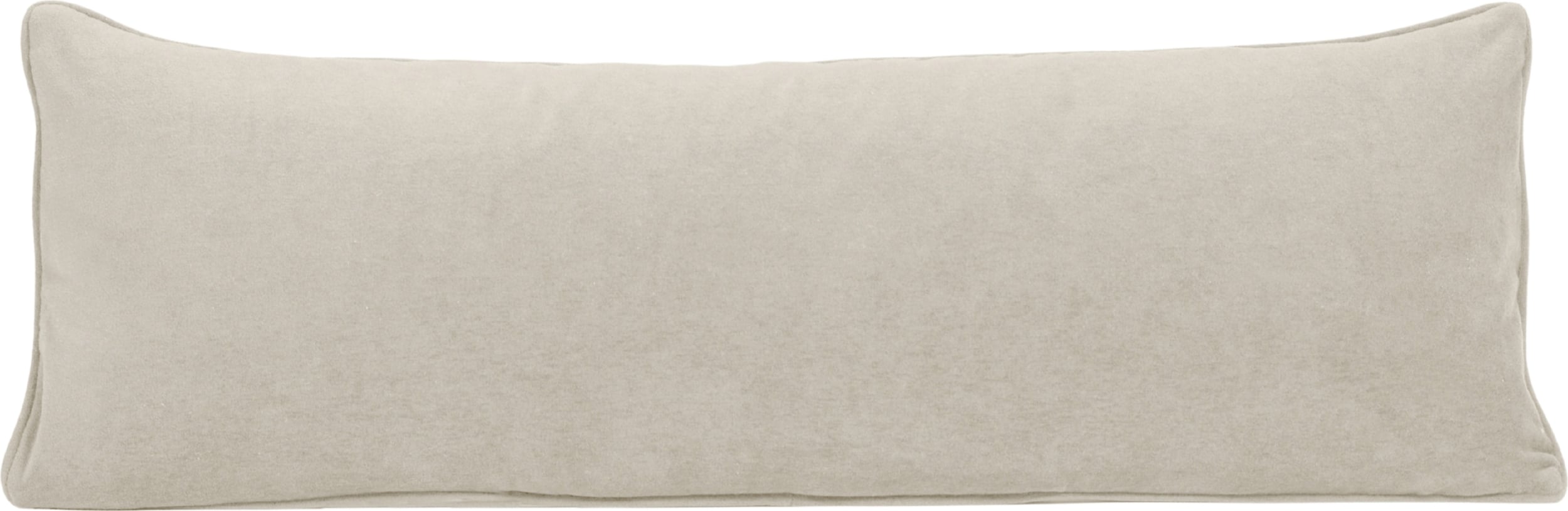 Poduszka na sofę Ono Velvet 40 x 110 cm jasnoszara